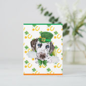 Carte de la Saint-Patrick Chien Dalmatien (Debout devant)