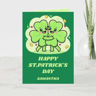 Carte de la Saint-Patrick Clover Cuddles