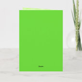 Carte de la Saint-Patrick Clover Cutie (Dos)