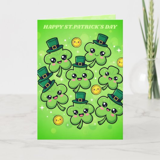 Carte de la Saint-Patrick Clover Cutie (Devant)