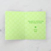 Carte de la Saint-Patrick Clover Cutie (Intérieur)