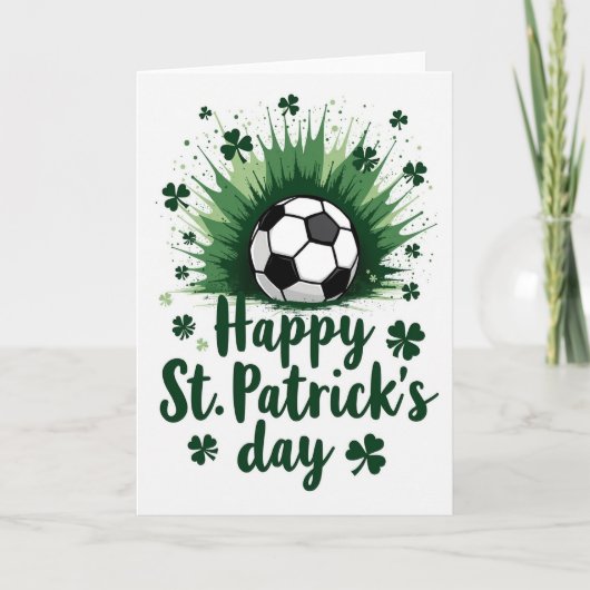 Carte de la Saint-Patrick de football (Devant)