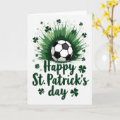 Carte de la Saint-Patrick de football (Fleur jaune)