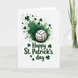Carte de la Saint-Patrick de volley-ball