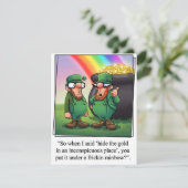 Carte de la Saint-Patrick drôle de blague irlandai (Debout devant)