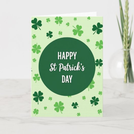 Carte de la Saint-Patrick émeraude (Devant)