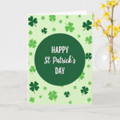 Carte de la Saint-Patrick émeraude (Fleur jaune)