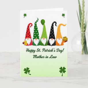 Carte de la Saint-Patrick en papier kraft Gnome