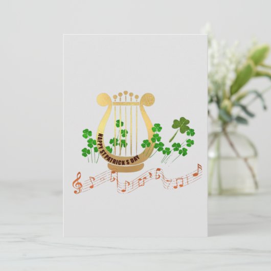 Carte de la Saint-Patrick Joyeuse (Debout devant)