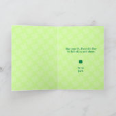 Carte de la Saint-Patrick La La Lucky (Intérieur)