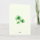 Carte de la Saint-Patrick Lucky Bell celtique (Dos)