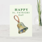 Carte de la Saint-Patrick Lucky Bell celtique (Devant)