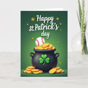 Carte de la Saint-Patrick Lucky Black Pot