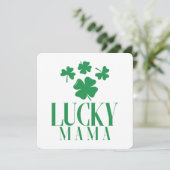 Carte de la Saint-Patrick Lucky Mama – Fête des Mè (Debout devant)