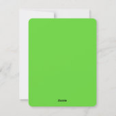 Carte de la Saint-Patrick Lucky U Shamrock (Dos)