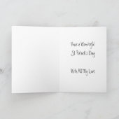 Carte de la Saint Patrick - Mari (Intérieur)