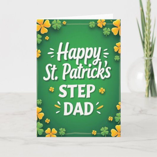 Carte de la Saint-Patrick pour beau-père (Devant)