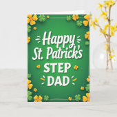 Carte de la Saint-Patrick pour beau-père (Fleur jaune)