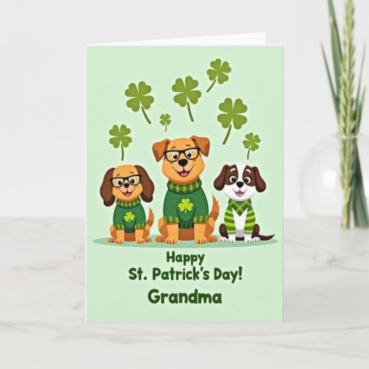 Carte de la Saint-Patrick pour grand-mère (Devant)