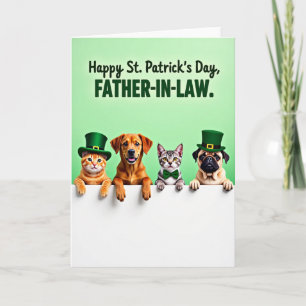 Carte de la Saint-Patrick pour la famille des anim