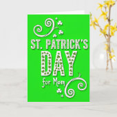 Carte de la Saint-Patrick pour maman (Fleur jaune)