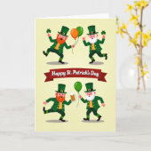 Carte de la Saint-Patrick pour mari (Fleur jaune)