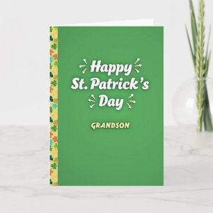 Carte de la Saint-Patrick pour petit-fils