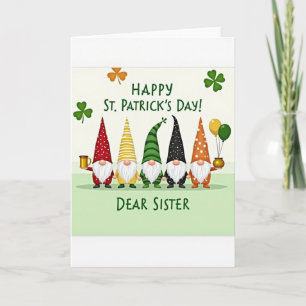 Carte de la Saint-Patrick pour sœur