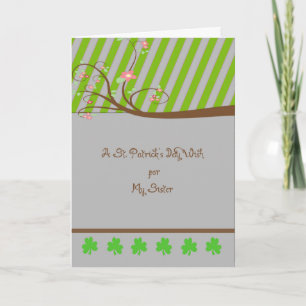 Carte de la Saint Patrick pour soeur