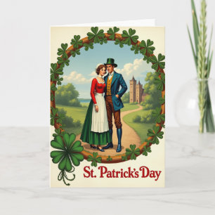 Carte de la Saint-Patrick Romance Irlandaise