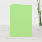 Carte de la Saint-Patrick Shamrock Snuggles (Dos)