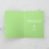 Carte de la Saint-Patrick Shamrock Snuggles (Intérieur)