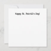 Carte de la Saint-Patrick Sirène et Pot d'Or (Dos)