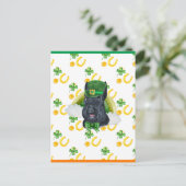 Carte de la Saint-Patrick Terrier Écossais (Debout devant)
