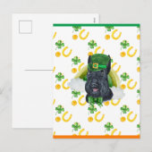 Carte de la Saint-Patrick Terrier Écossais (Devant / Derrière)
