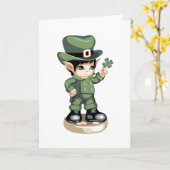 Carte de la Saint Patrick ."Voir un trèfle" (Fleur jaune)