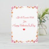 Carte de la Saint-Valentin (Debout devant)
