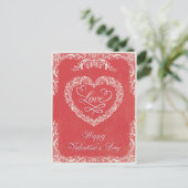 Carte de la Saint-Valentin (Debout devant)