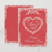 Carte de la Saint-Valentin (Devant / Derrière)