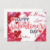 Carte de la Saint-Valentin (Devant / Derrière)