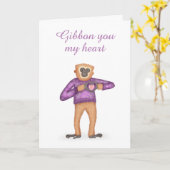 Carte de la Saint-Valentin (Fleur jaune)