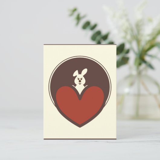Carte de la Saint-Valentin (Debout devant)