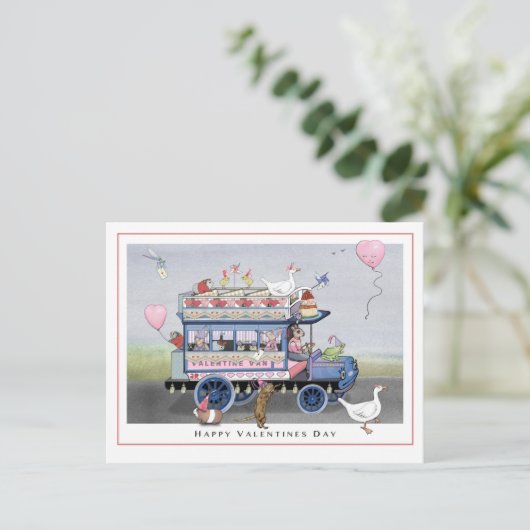 Carte de la Saint-Valentin (Debout devant)