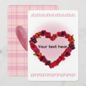 carte de la Saint-Valentin (Devant / Derrière)