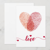 carte de la Saint-Valentin (Devant / Derrière)
