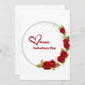 carte de la Saint-Valentin (Devant / Derrière)