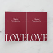 Carte de la Saint-Valentin (Intérieur)