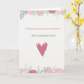 carte de la Saint-Valentin (Fleur jaune)