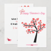 Carte de la Saint-Valentin (Devant / Derrière)