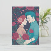 carte de la Saint-Valentin (Debout devant)